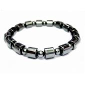 18cm Stone Beaded Hematite Stretch Bracelet